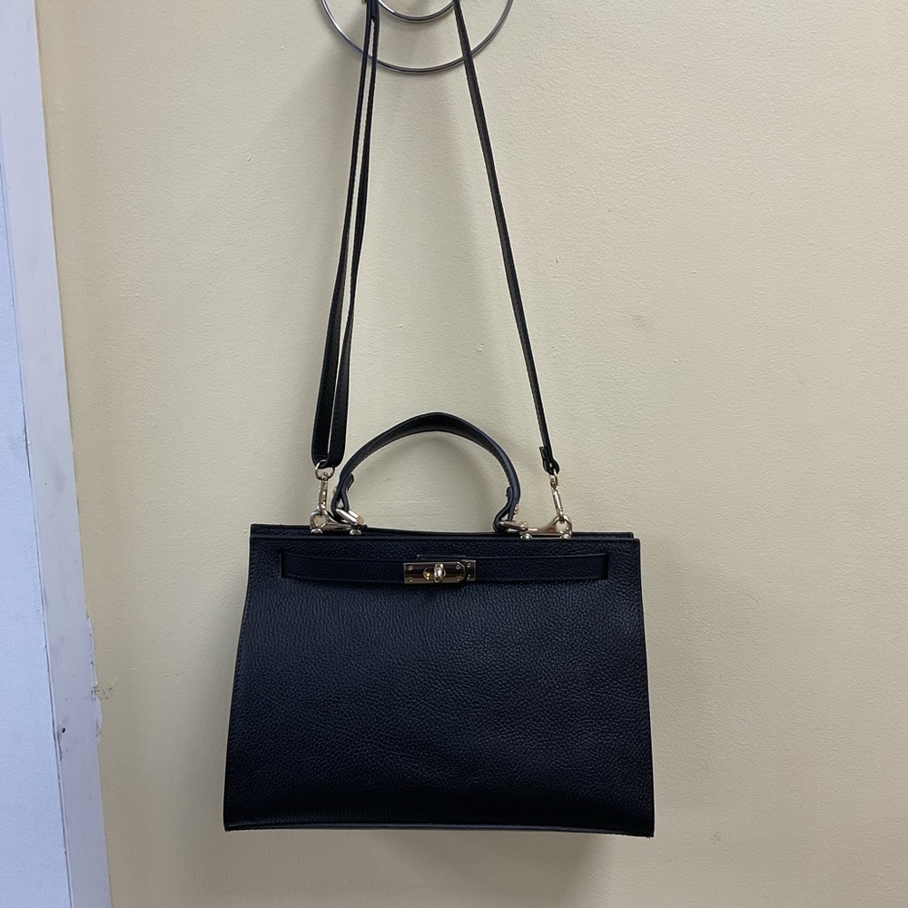 Italian’s Leather Black Shoulder Bag
